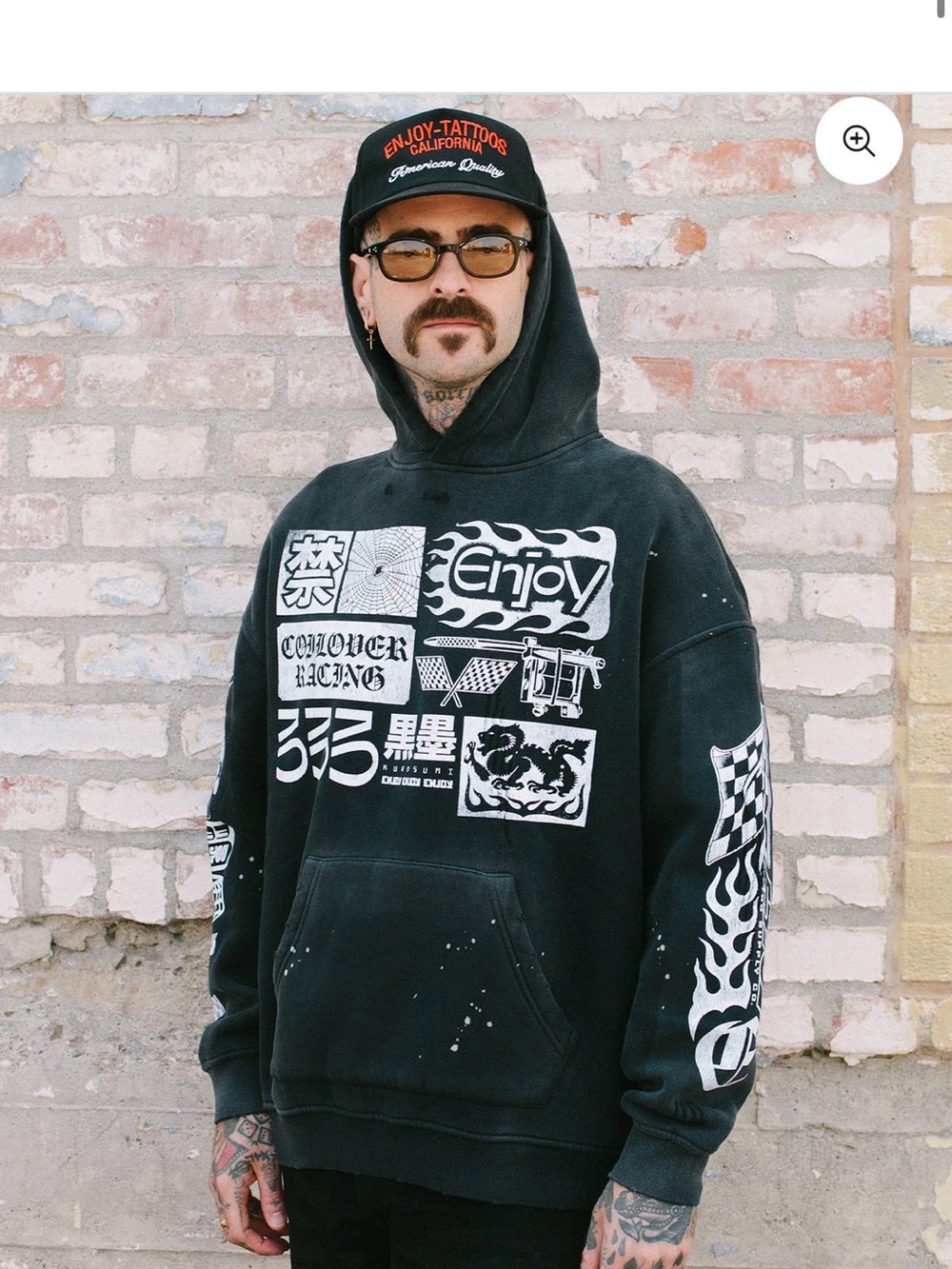 Enjoy Tattoo Race Way Hoodie - Picture 2 of 5